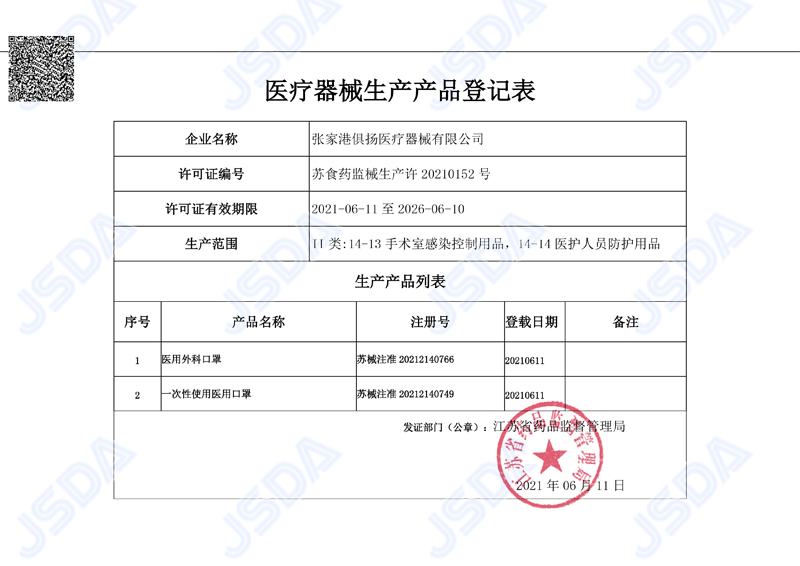 二類(lèi)醫(yī)療器械生產(chǎn)許可證-1